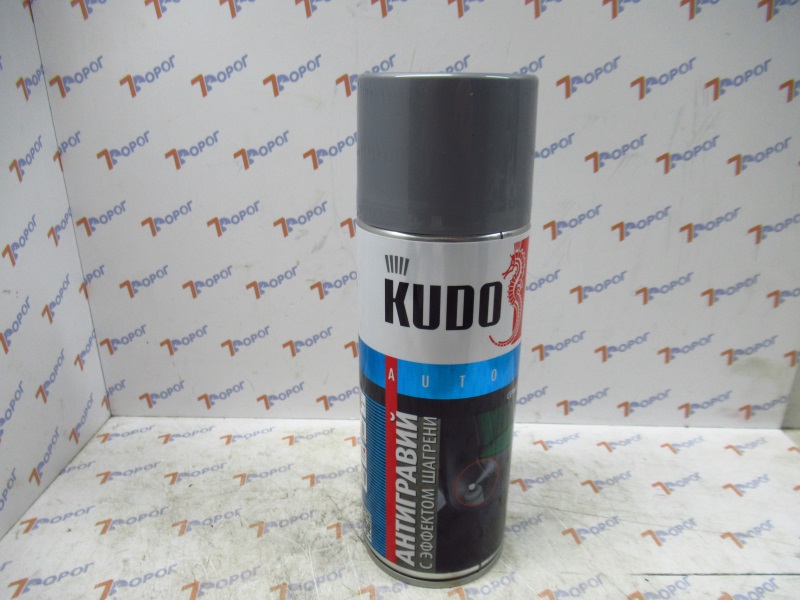 Антигравий KUDO KU-5224 с эффектом шагрени, серый, 520 мл 