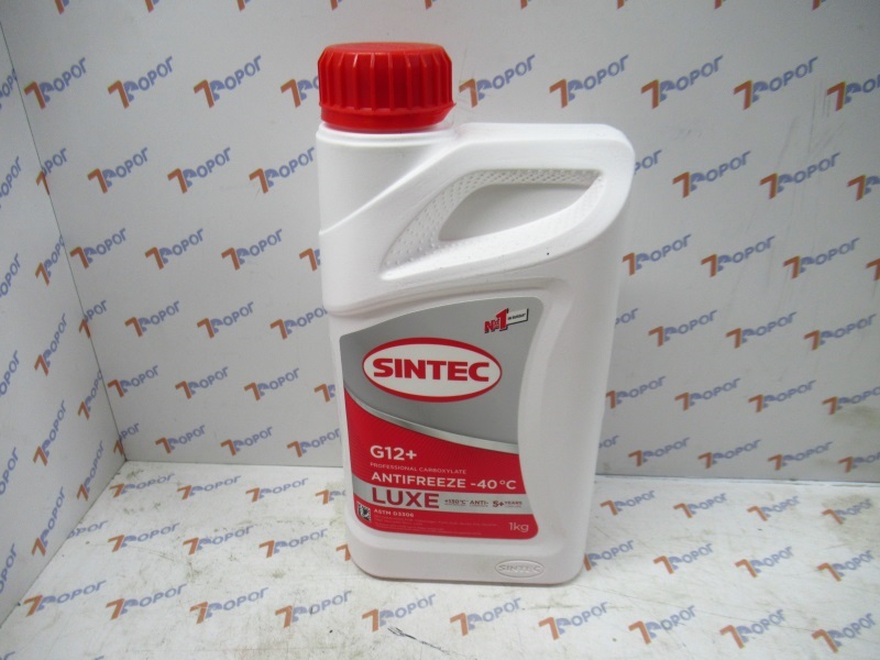 Антифриз SINTEC LUX G12+ (-40C) красный, 1 кг 