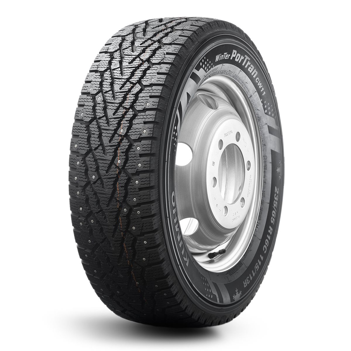 195/70 R15С Автошина Kumho PorTran CW11 104/102R зимняя шипованная 