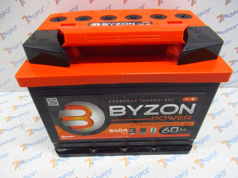 Аккумулятор BYZON POWER 60Ач 540А (о/п) 242*175*190 мм 