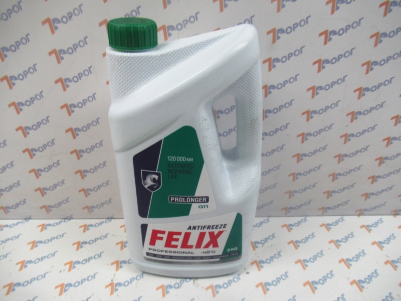 Антифриз FELIX Prolonger G11 (-40C) 430206327 зелёный, 3 кг 
